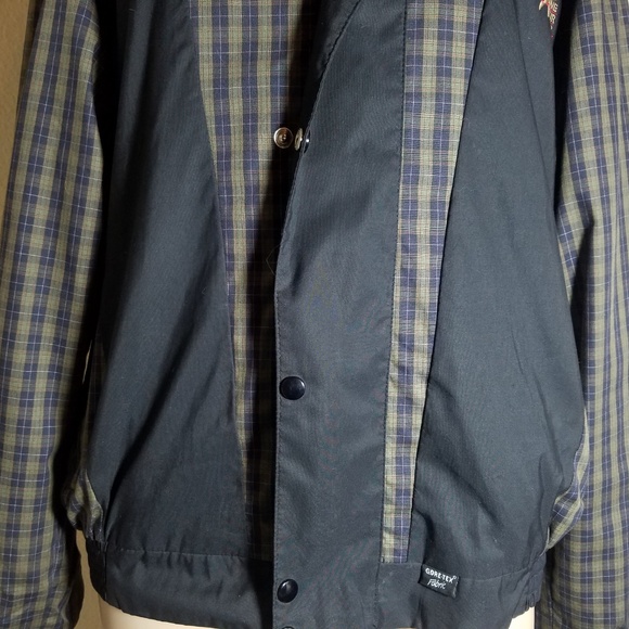 Gore Tex Plaid Golf Zip Up Windbreaker Jacket - Picture 4 of 8